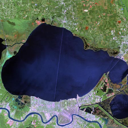 This image shows the greater New Orleans area.